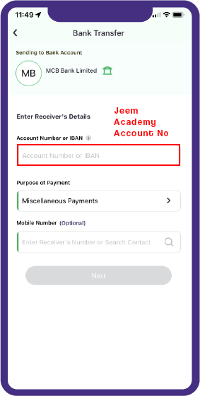Easy Paisa Account Money Sending Method 03