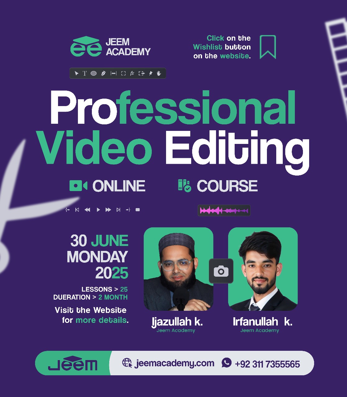 Professional Video Editing Course by Jeem Academy